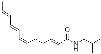 CAS 登录号：504-97-2, (2E,6Z,8E,10E)-N-(2-甲基丙基)-2,6,8,10-十二碳四烯酰胺