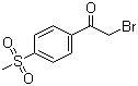 structure of CAS# 50413-24-6, 2-溴-1-(4-甲磺酰基)苯乙酮