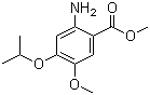 structure of CAS# 50413-53-1, 4-异丙氧基-5-甲氧基-2-氨基苯甲酸甲酯