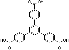 1,3,5-三(4-羧基苯基)苯分子结构 (CAS 50446-44-1)