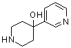 4-(吡啶-3-基)哌啶-4-醇分子结构 (CAS 50461-59-1)