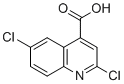 2,6-二氯喹啉-4-羧酸分子结构 (CAS 50503-76-9)