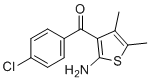2-氨基-3-(4-氯苯甲酰基)-4,5-二甲基噻吩分子结构 (CAS 50508-66-2)