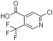 2-氯-5-三氟甲基吡啶-4-甲酸分子结构 (CAS 505084-58-2)