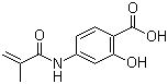 4-甲基丙烯酰胺基水杨酸分子结构 (CAS 50512-48-6)