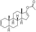 structure of CAS# 50588-42-6, 17-乙酰氧基-5a-雄甾-2,16-二烯