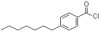 structure of CAS# 50606-96-7, 4-Heptylbenzoyl chloride