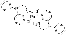 双(2-(二苯基膦)乙胺)二氯化钌分子结构 (CAS 506417-41-0)