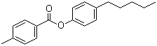 4-甲基苯甲酸对戊基苯酚酯分子结构 (CAS 50649-59-7)