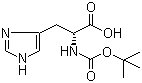 CAS 登录号：50654-94-9, N-叔丁氧羰基-D-组氨酸