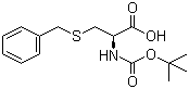 Boc-S-苄基-L-半光氨酸分子结构 (CAS 5068-28-0)