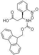 structure of CAS# 507472-25-5, (betaS)-beta-[[(9H-芴-9-基甲氧基)羰基]氨基]-2-硝基苯丙酸