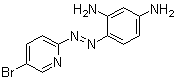 structure of CAS# 50768-75-7, 5-Bromo-2-[(2,4-diaminophenyl)azo]pyridine