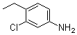 3-氯-4-乙基苯胺分子结构 (CAS 50775-72-9)