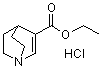 1-氮杂双环[2.2.2]辛-2-烯-3-羧酸乙酯盐酸盐分子结构 (CAS 50790-85-7)