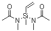 甲基乙烯基二-(N-甲基乙酰氨基)硅烷分子结构 (CAS 50791-87-2)