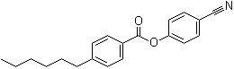 4'-氰基苯基 4-己基苯甲酸酯分子结构 (CAS 50793-85-6)