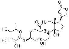 structure of CAS# 508-75-8, 铃兰毒甙