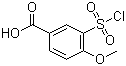 3-氯磺酰基-4-甲氧基苯甲酸分子结构 (CAS 50803-29-7)