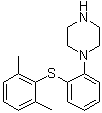 CAS # 508233-76-9, 1-[2-[(2,6-Dimethylphenyl)thio]phenyl]piperazine