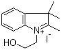 structure of CAS# 50839-66-2, 1-(2-羟基乙基)-2,3,3-三甲基-3H-吲哚鎓碘化物
