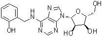 6-(2-Hydroxybenzyl)aminopurine riboside molecular structure (CAS 50868-58-1)