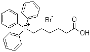 structure of CAS# 50889-29-7, 5-羧基戊基-三苯基溴化磷