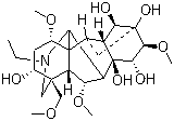 structure of CAS# 509-20-6, 乌头原碱