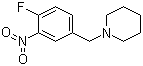 1-(4-氟-3-硝基苄基)哌啶分子结构 (CAS 509093-74-7)