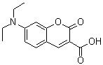 7-二乙基氨基香豆素-3-羧酸分子结构 (CAS 50995-74-9)