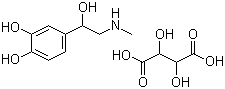 structure of CAS# 51-42-3, 酒石酸肾上腺素