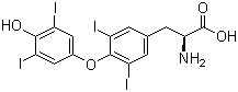 structure of CAS# 51-48-9, L-Thyroxine