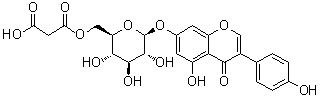 structure of CAS# 51011-05-3, 丙二酰染料木苷