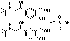 Albuterol sulfate molecular structure (CAS 51022-70-9)