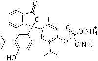 structure of CAS# 51027-02-2, 百里酚酞单磷酸二铵盐