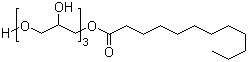 Triglycerol monolaurate molecular structure (CAS 51033-31-9)