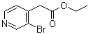 Ethyl 3-bromo-4-pyridineacetate molecular structure (CAS 51054-99-0)