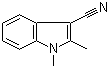 1,2-Dimethyl-1H-indole-3-carbonitrile molecular structure (CAS 51072-84-5)