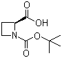 1-Boc-L-azetidine-2-carboxylic acid molecular structure (CAS 51077-14-6)