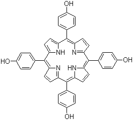 5,10,15,20-四(4-羟基苯基)卟啉分子结构 (CAS 51094-17-8)