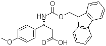 structure of CAS# 511272-33-6, (R)-Fmoc-4-甲氧基-beta-苯丙氨酸