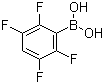 structure of CAS# 511295-01-5, 2,3,5,6-四氟苯硼酸