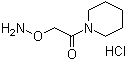 1-[(氨基氧基)乙酰基]-哌啶单盐酸盐分子结构 (CAS 511531-59-2)