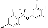 5-[(4-溴-2,6-二氟苯基)二氟甲氧基]-1,2,3-三氟苯分子结构 (CAS 511540-64-0)