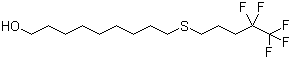 9-[(4,4,5,5,5-五氟戊基)硫代]-1-壬醇分子结构 (CAS 511545-94-1)