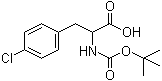 structure of CAS# 51301-86-1, N-(叔丁氧羰基)-4-氯-DL-苯丙氨酸