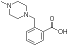 2-(4-甲基哌嗪-1-甲基)苯甲酸分子结构 (CAS 514209-40-6)