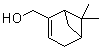 CAS # 515-00-4, Myrtenol, 6,6-Dimethyl-2-(hydroxymethyl)bicyclo[3.1.1]hept-2-ene, 6,6-Dimethylbicyclo[3.1.1]hept-2-ene-2-methanol, NSC 408846, alpha-Pinene-10-ol