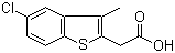 2-(5-氯-3-甲基苯并[b]噻吩-2-基)乙酸分子结构 (CAS 51527-19-6)