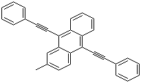 CAS # 51580-23-5, 9,10-Bis(phenylethynyl)-2-methylanthracene, 2-Methyl-9,10-bis(phenylethynyl)-anthracene, MBPEA